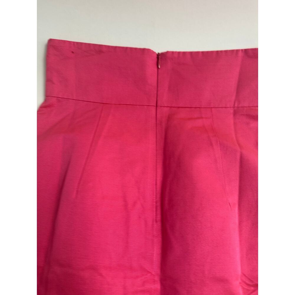 Martin Grant Paris NWT Structured A-Line Skirt – Hot Pink Silk Blend – Size S - Picture 12 of 14